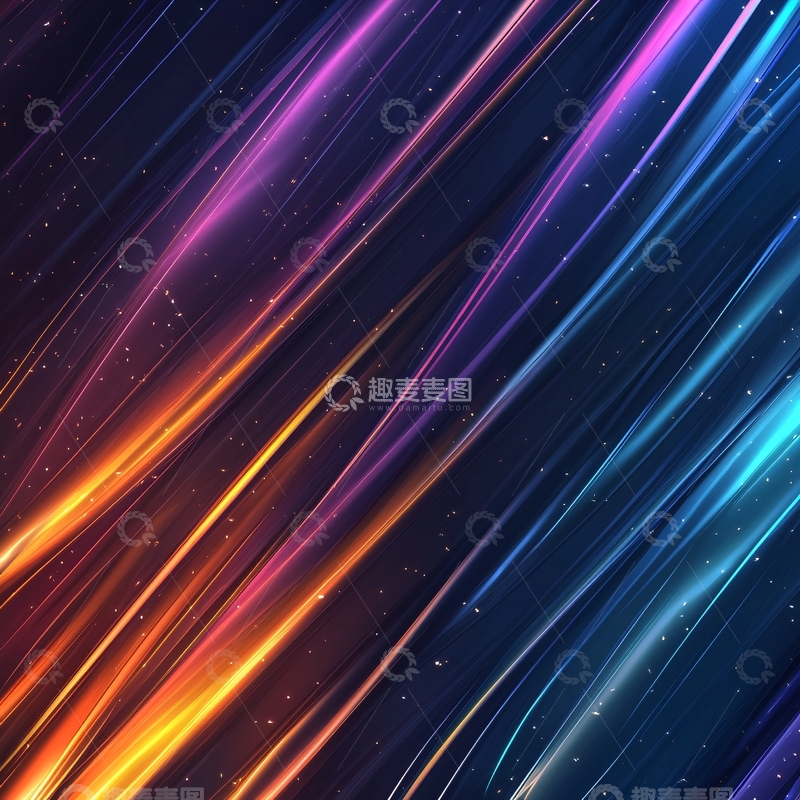 高清大图下载【趣麦麦图】彩色线条渐变背景