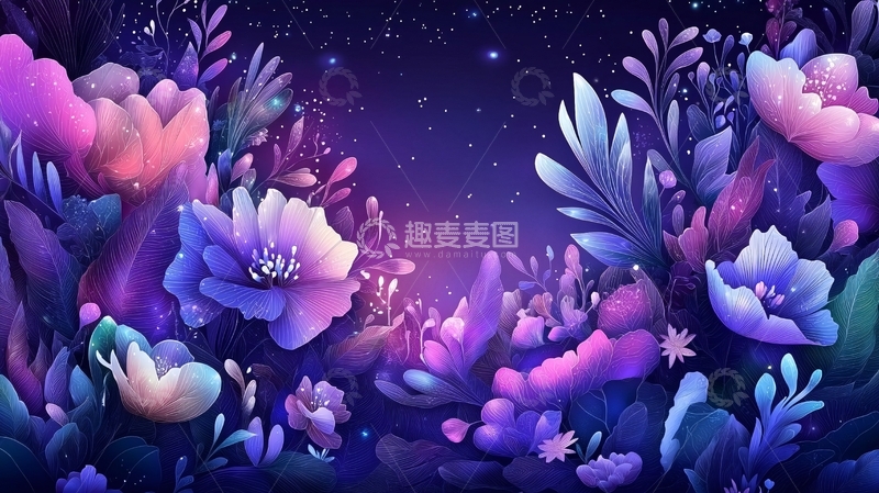 高清大图下载【趣麦麦图】绚丽多彩的花卉植物