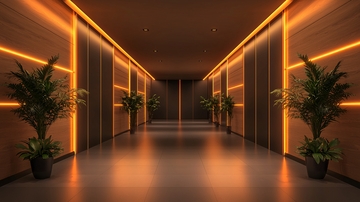 未来感走廊高清图片