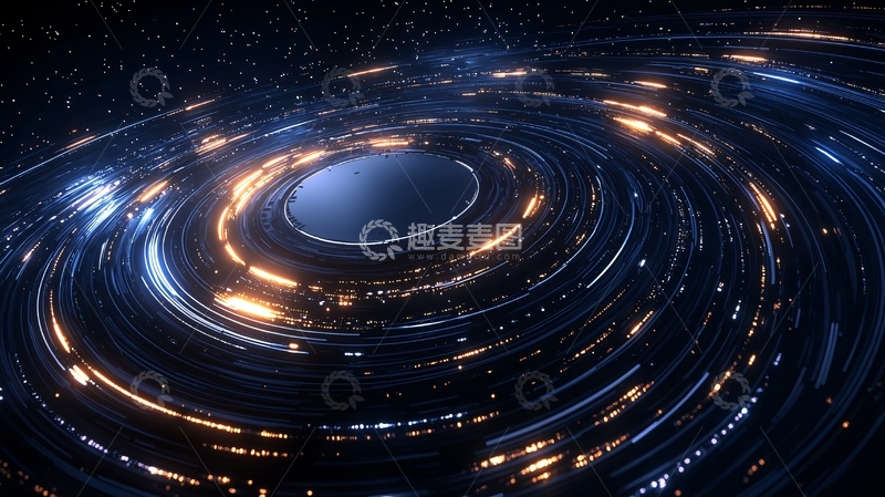 高清大图下载【趣麦麦图】星空漩涡高清图片