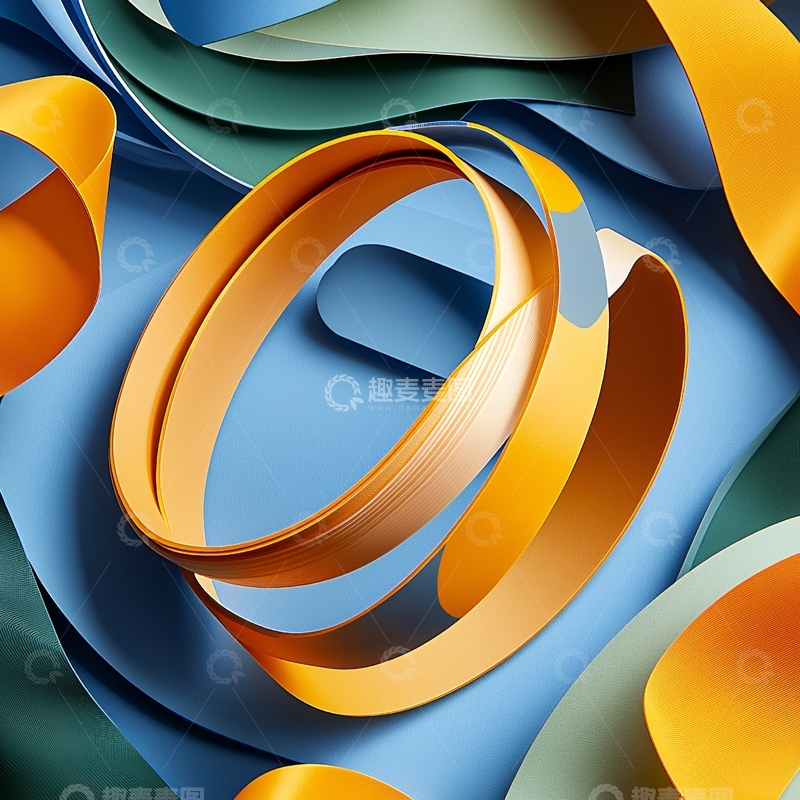 高清大图下载【趣麦麦图】抽象纸艺高清图片