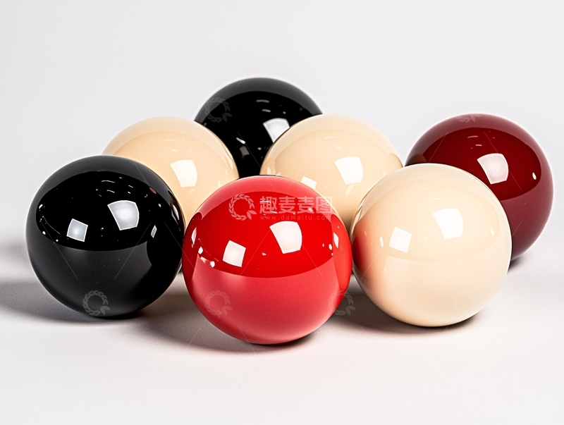 高清大图下载【趣麦麦图】彩色台球堆叠