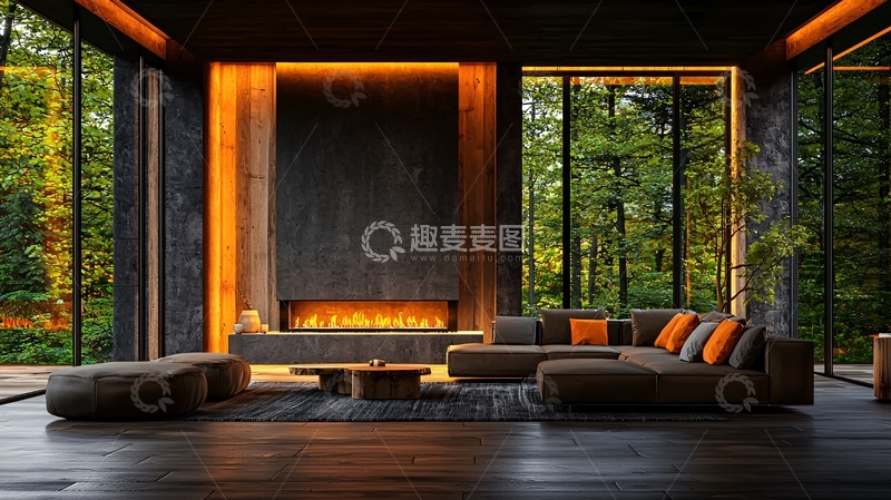 高清大图下载【趣麦麦图】豪华客厅高清图片