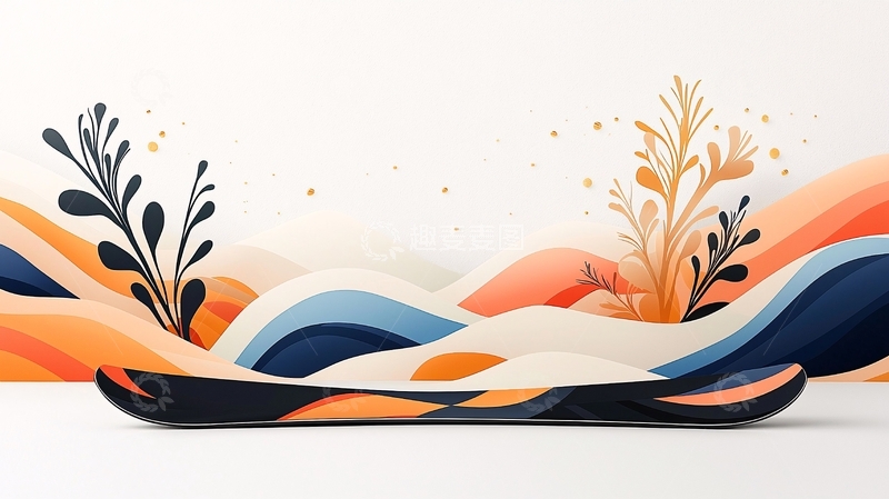 高清大图下载【趣麦麦图】抽象植物背景