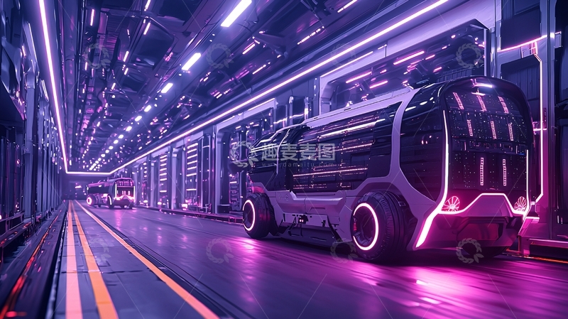 高清大图下载【趣麦麦图】未来感运输车辆