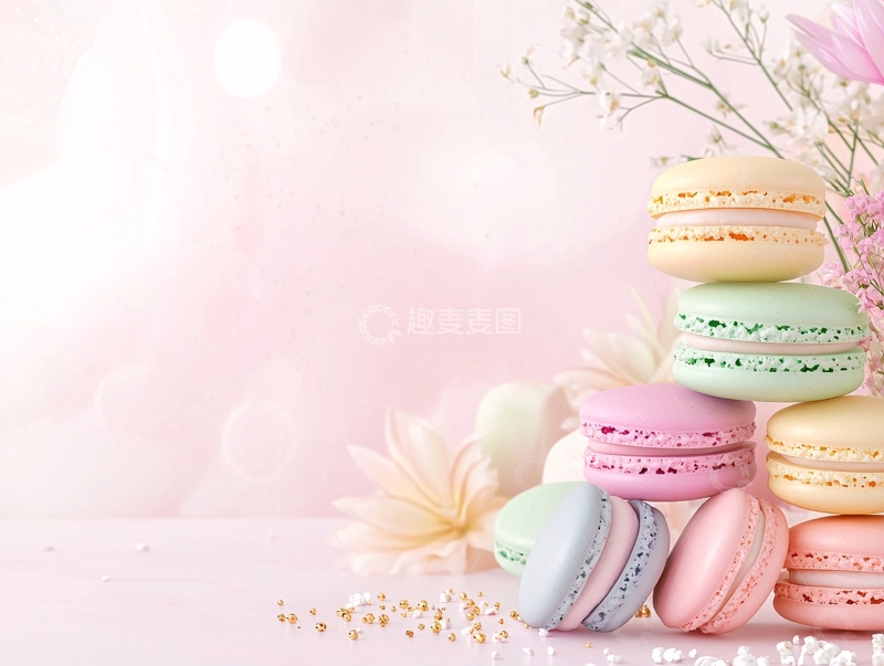 高清大图下载【趣麦麦图】马卡龙甜点高清图片