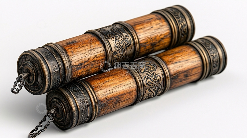 高清大图下载【趣麦麦图】木质卷轴高清图片