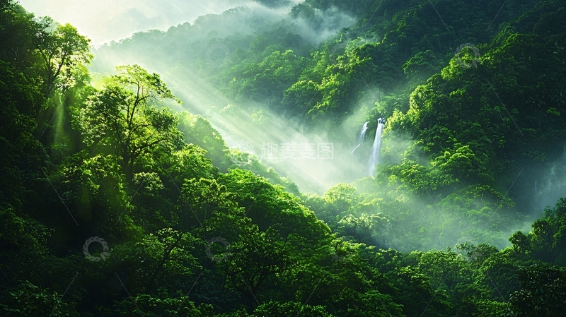 高清大图下载【趣麦麦图】郁郁葱葱的山谷