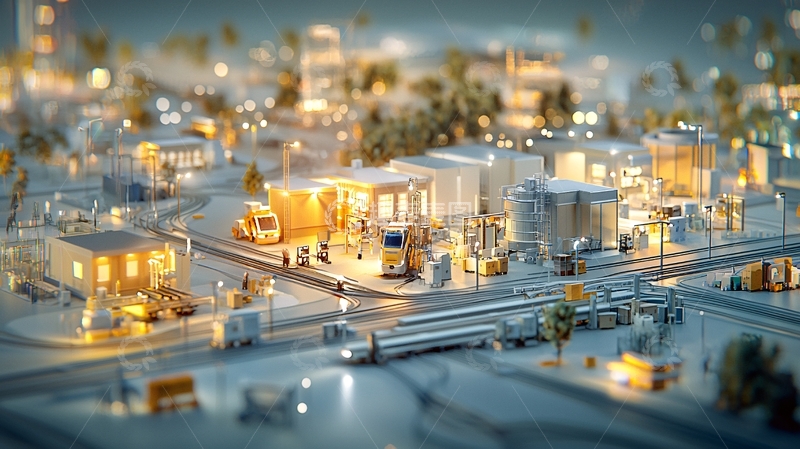 高清大图下载【趣麦麦图】城市夜景模型