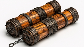 木质卷轴高清图片