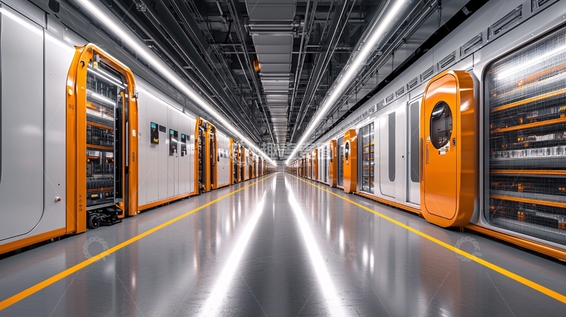 高清大图下载【趣麦麦图】地铁内部未来感设计