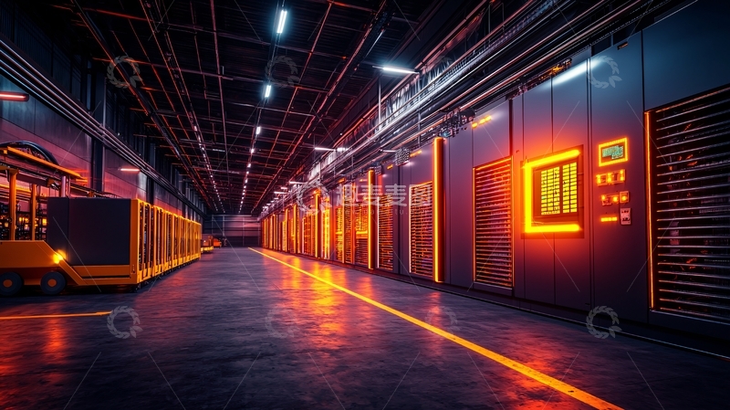 高清大图下载【趣麦麦图】未来感工业走廊