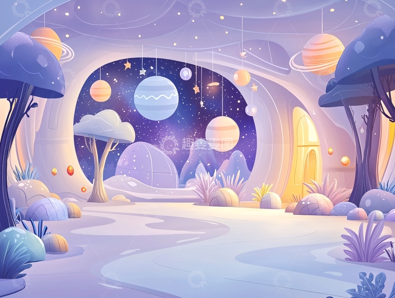 高清大图下载【趣麦麦图】梦幻星球场景