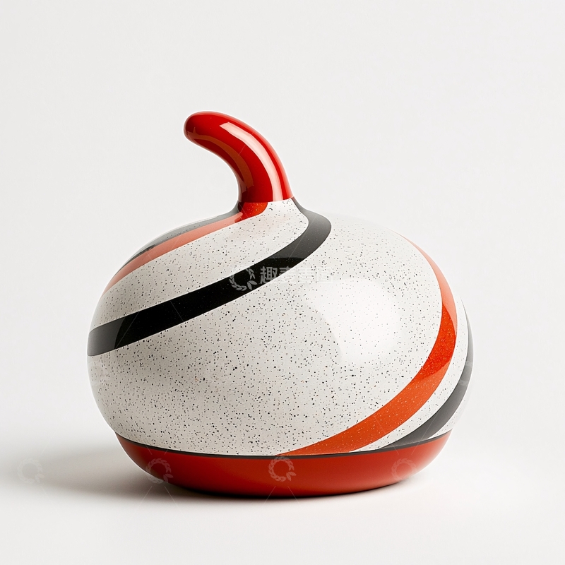 高清大图下载【趣麦麦图】红色手柄白色石头