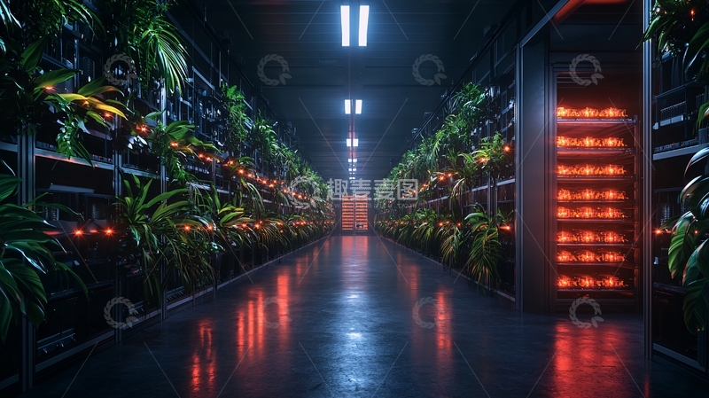 未来感植物工厂内景