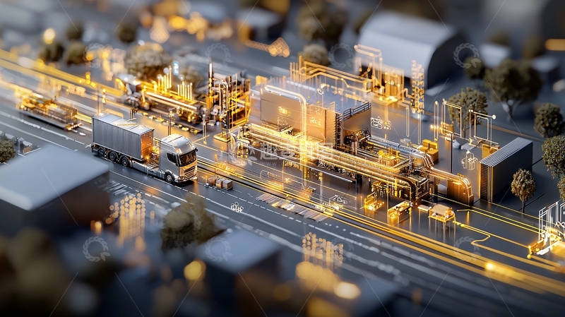 高清大图下载【趣麦麦图】微缩模型里的工业场景