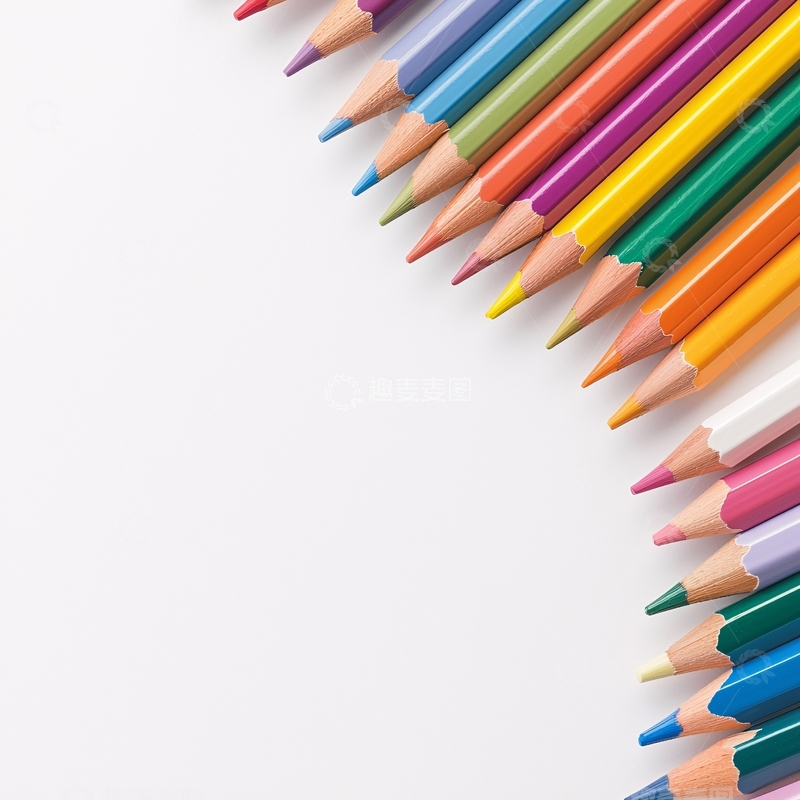 高清大图下载【趣麦麦图】彩色铅笔排列