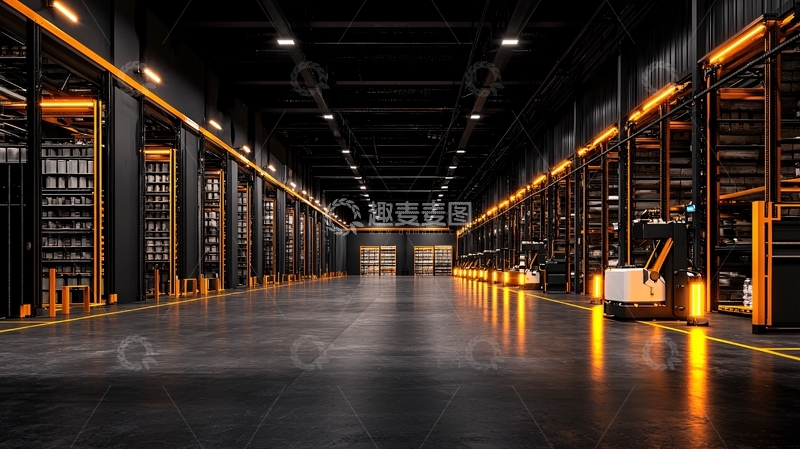 高清大图下载【趣麦麦图】昏暗仓库高清图片