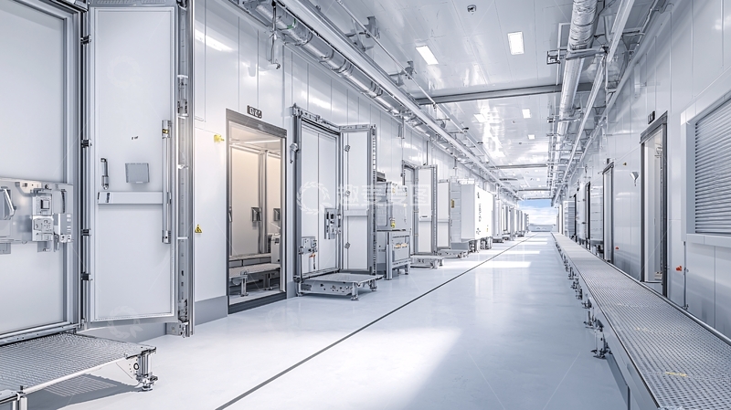 高清大图下载【趣麦麦图】白色冷库走廊