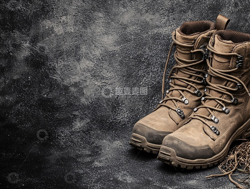 高清大图下载【趣麦麦图】户外登山鞋特写