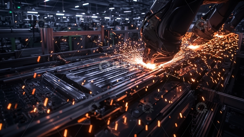 高清大图下载【趣麦麦图】金属切割火花四溅