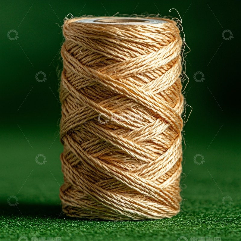 高清大图下载【趣麦麦图】一卷缠绕的棕色绳子