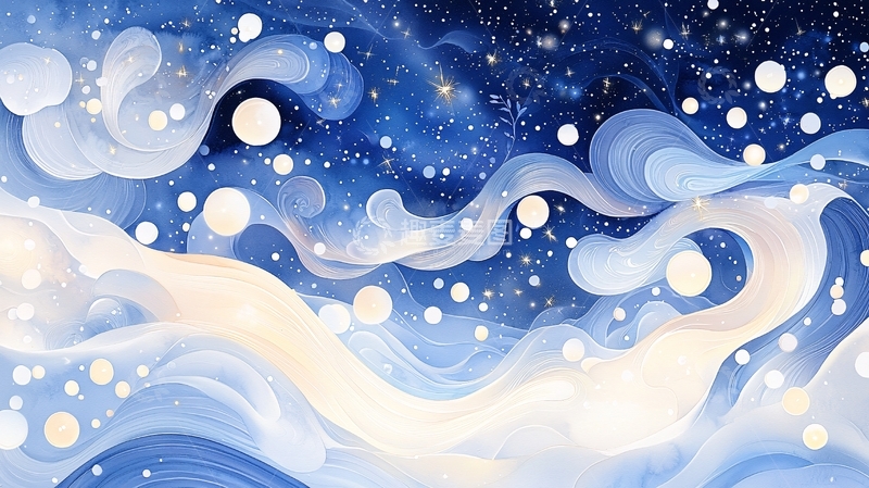 高清大图下载【趣麦麦图】蓝色唯美水波纹