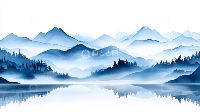 高清大图下载【趣麦麦图】水墨山水风景唯美意境