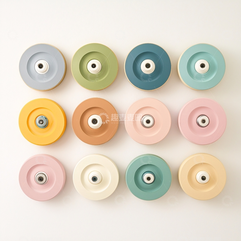 高清大图下载【趣麦麦图】-彩色圆形装饰品集合