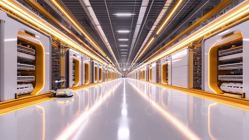 高清大图下载【趣麦麦图】未来感走廊高清图片