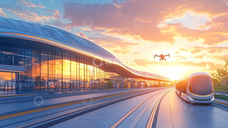 高清大图下载【趣麦麦图】未来城市交通系统