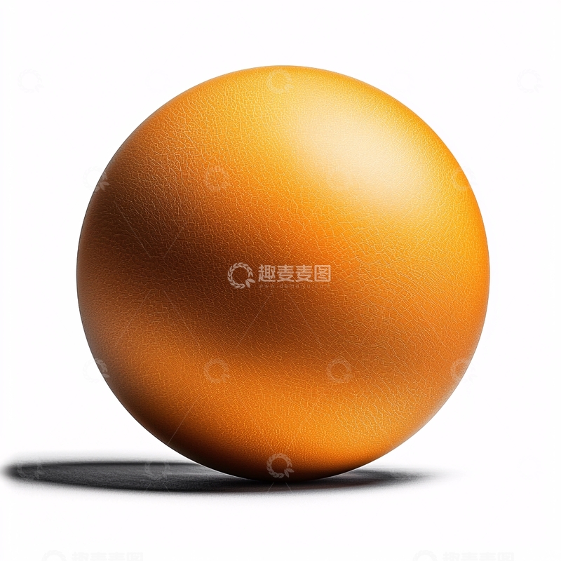 高清大图下载【趣麦麦图】橙色渐变光影球体