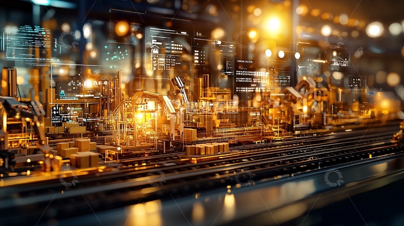 高清大图下载【趣麦麦图】工业城市夜景