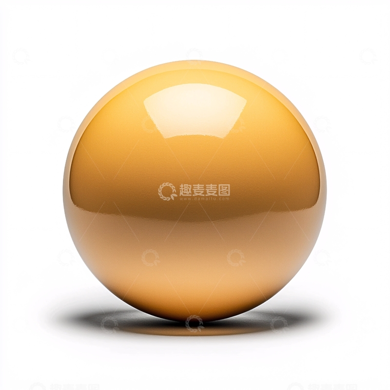 高清大图下载【趣麦麦图】黄色台球高清图片