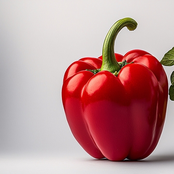 鲜红饱满的甜椒