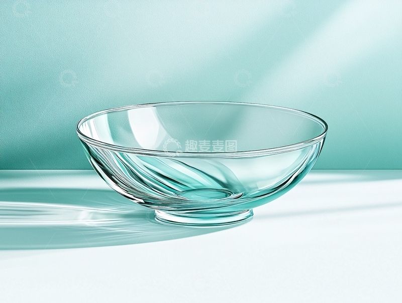 高清大图下载【趣麦麦图】晶莹剔透的玻璃碗