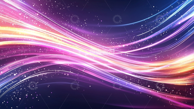 高清大图下载【趣麦麦图】绚丽的光线流动背景