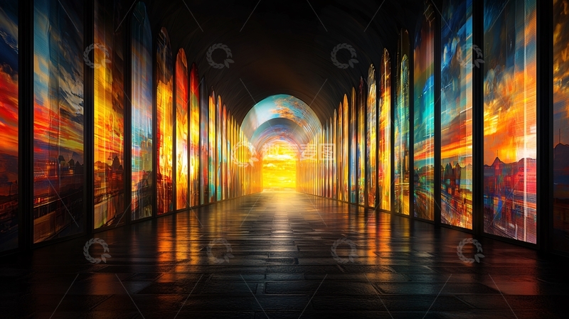 高清大图下载【趣麦麦图】绚丽光影通道