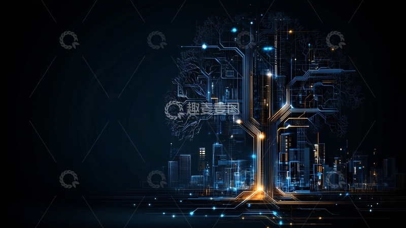 高清大图下载【趣麦麦图】科技树的数字电路
