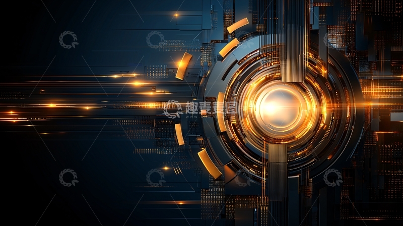 高清大图下载【趣麦麦图】未来科技感圆形装置