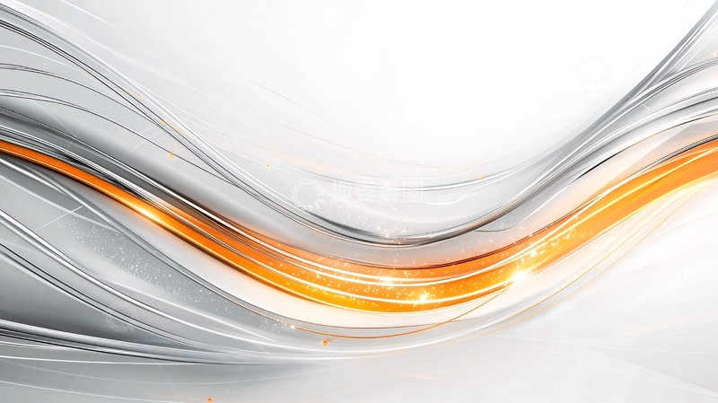 高清大图下载【趣麦麦图】白色背景上的抽象波浪