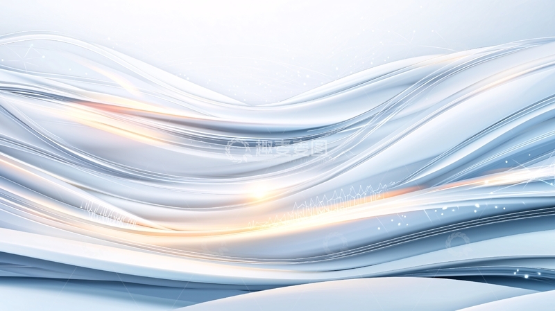 高清大图下载【趣麦麦图】抽象蓝色波浪背景