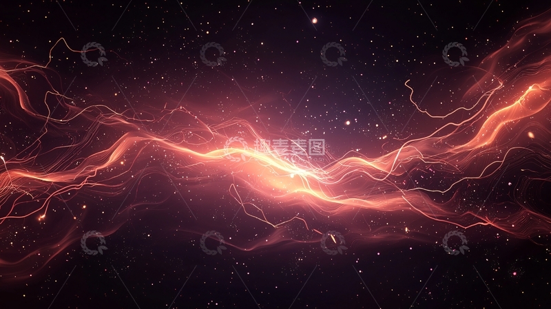 高清大图下载【趣麦麦图】星云般的光线在宇宙中蔓延