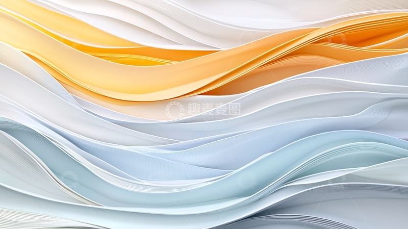 高清大图下载【趣麦麦图】抽象的彩色流动曲线