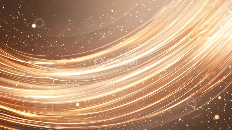 高清大图下载【趣麦麦图】金色光线流动背景