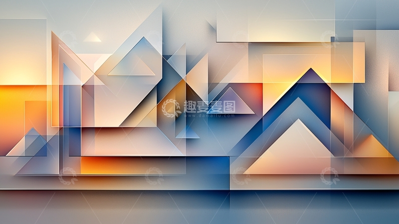 高清大图下载【趣麦麦图】抽象几何高清图片