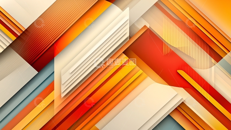 高清大图下载【趣麦麦图】抽象几何彩色背景