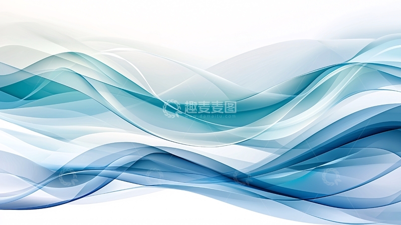 高清大图下载【趣麦麦图】蓝色水波纹背景4