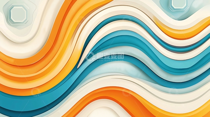 高清大图下载【趣麦麦图】抽象波浪高清图片