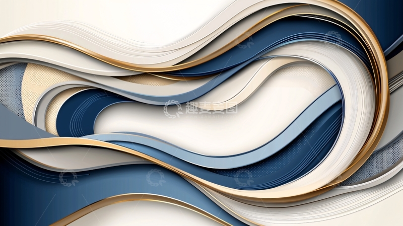 高清大图下载【趣麦麦图】抽象曲线高清图片